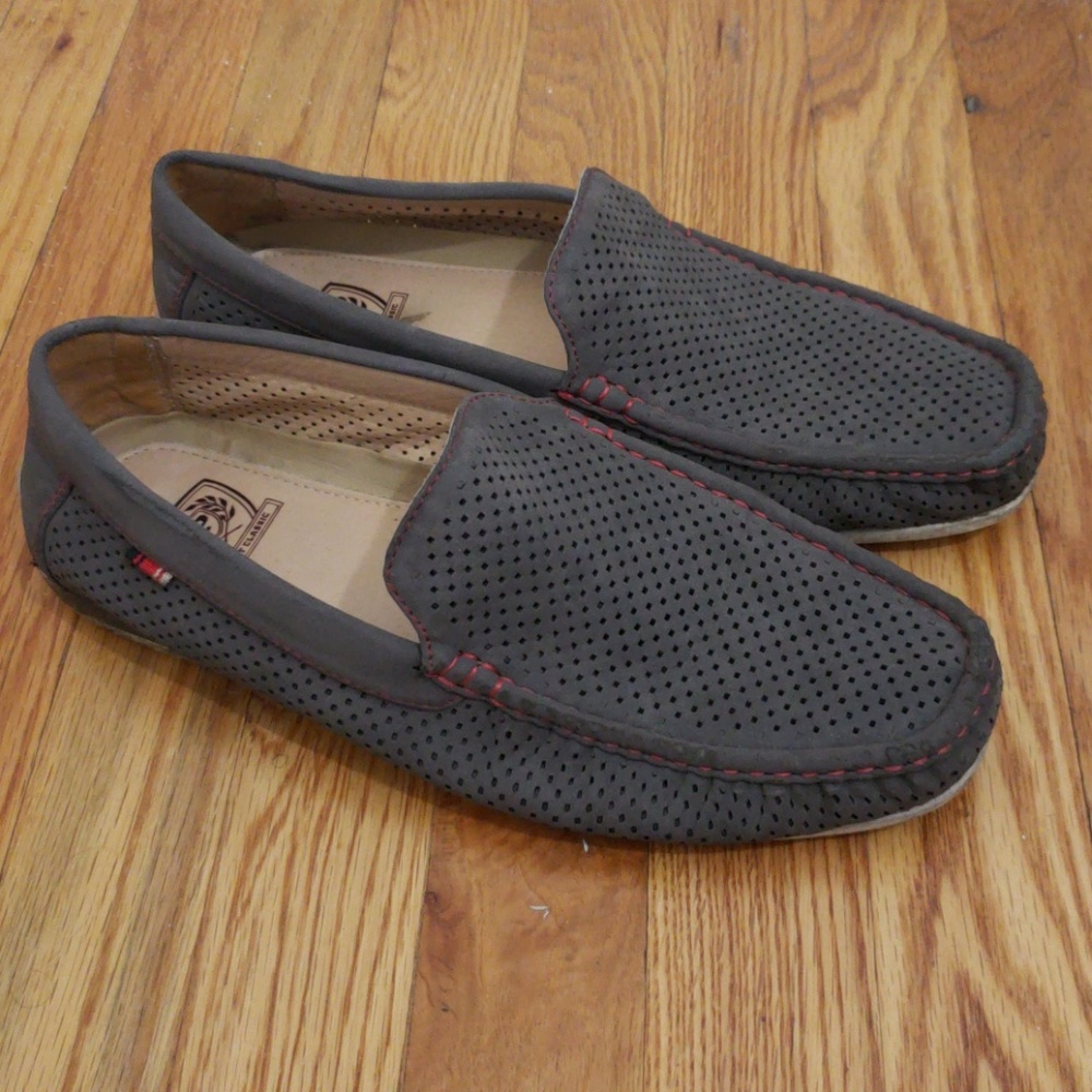 Phat Farm Gray Perforated Loafers